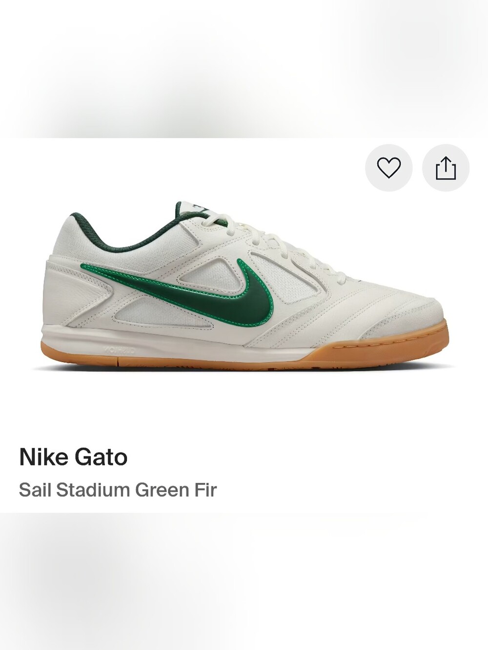 Nike Gato  Men’s White & Green Shoes
